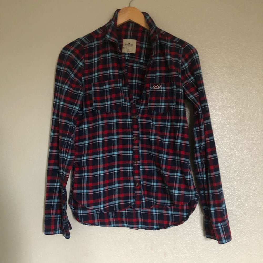 Hollister Plaid Cotton Shirt Size Small